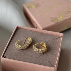 Hoops SWAY 13 mm Forgyldt Slv