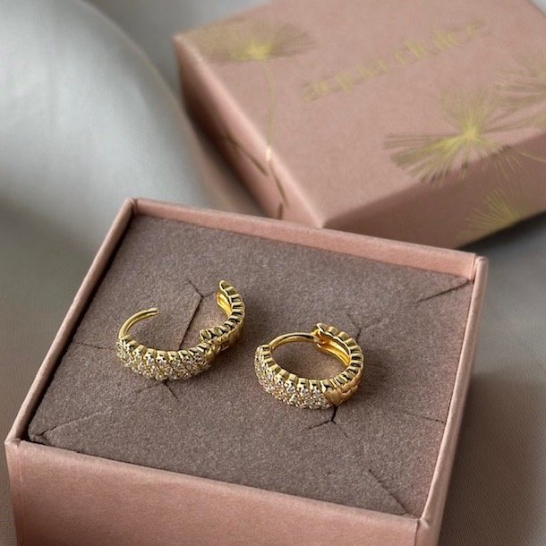 Hoops SWAY 13 mm Forgyldt Slv