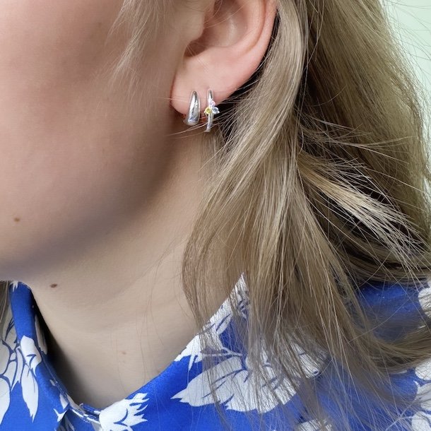 Hoops EMMA 12 mm sterling Slv