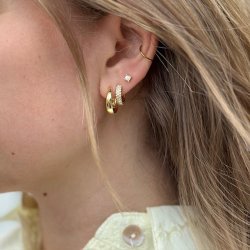 Hoops EMMA 16 mm Forgyldt Slv