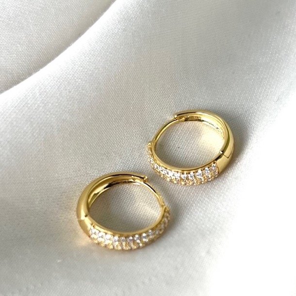 Hoop DARLING EMMA  Forgyldt Slv