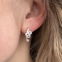 HOOPS SNAKE 15mm Sterling Slv