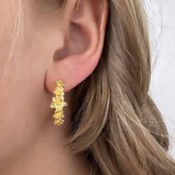 Hoops JASMIN BIG 24 mm Forgyldt Slv