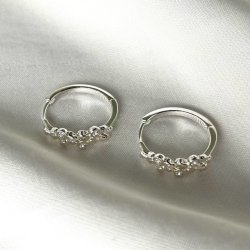 hoops DARLING ROCK sterling slv
