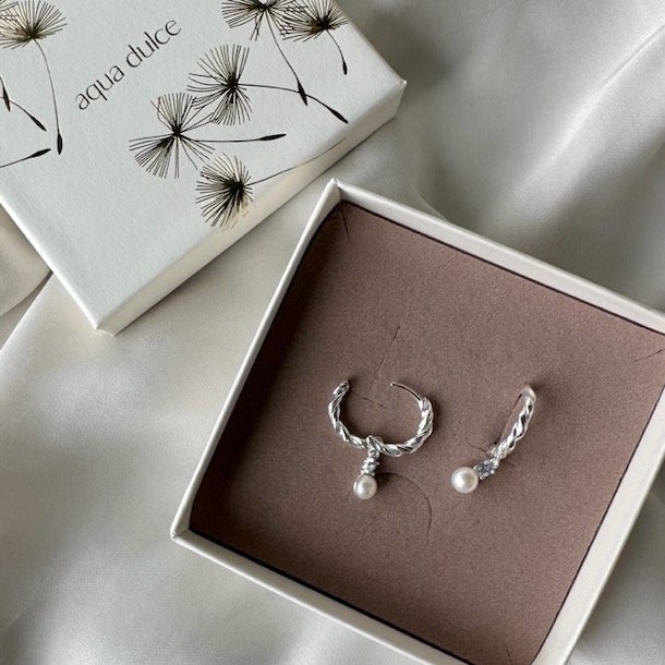 Hoops CURLY SKY 20 mm Sterling Slv