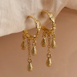 Hoops CAPPA DROP Forgyldt slv