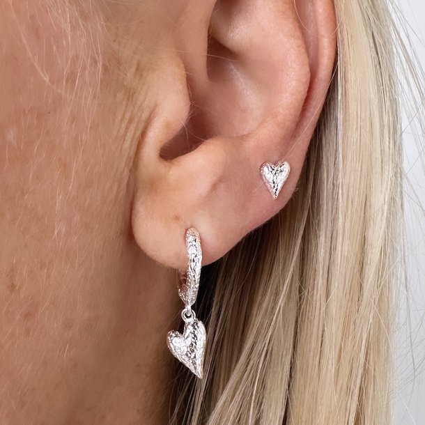 HOOPS LOVE ME Sterling Slv