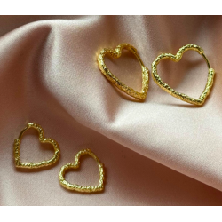 Creoler hjerte LOVE ME Forgyldt Slv