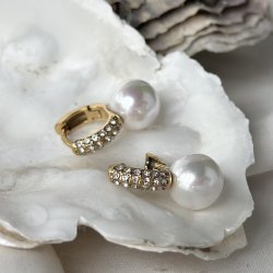 Hoops SHINE LAGOON 10 mm vandfast 18kt. forgyldt 