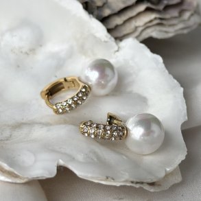 Hoops SHINE LAGOON 10 mm vandfast 18kt. forgyldt 