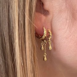 Hoops CAPPA DROP Forgyldt slv