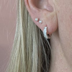 June hoops m. klar baguette slv