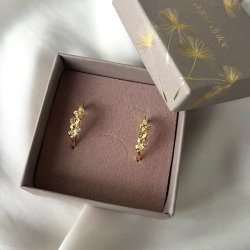 Hoops DARLING ROCK Forgyldt Slv