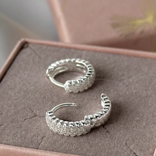 Hoops SWAY 13 mm Sterling Slv