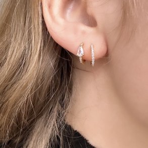 Hoops Bali forgyldt slv