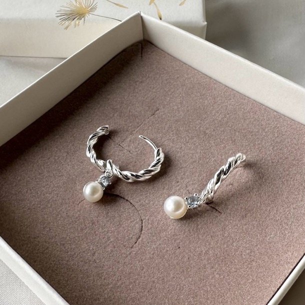 Hoops CURLY SKY 20 mm Sterling Slv