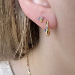 Hoops GUNVA pastel forgyldt slv 