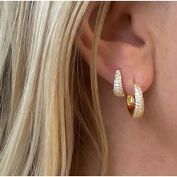 Hoop DARLING EMMA lille Forgyldt Slv