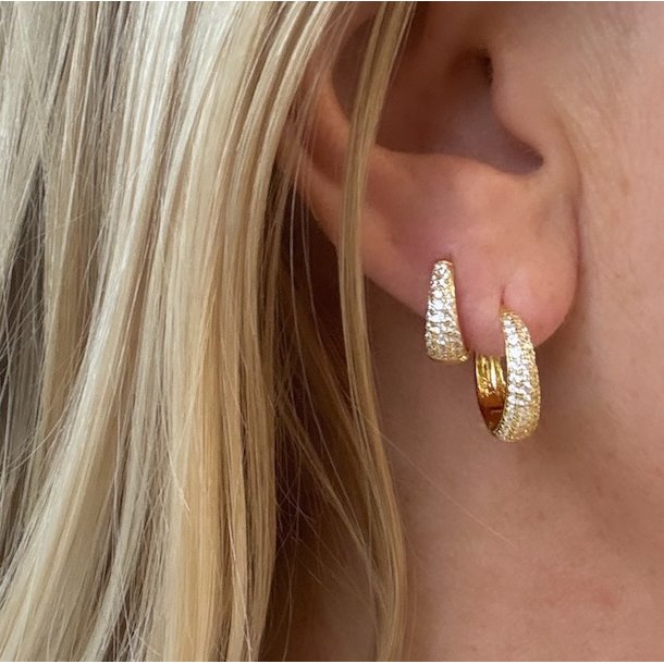 Hoop DARLING EMMA lille Forgyldt Slv