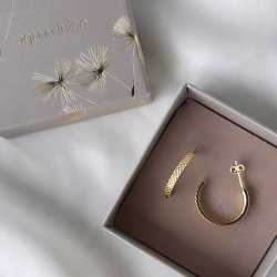 restik creoler ISABEL 20 mm Forgyldt Slv