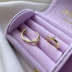 Hoops GUNVA pastel forgyldt slv 