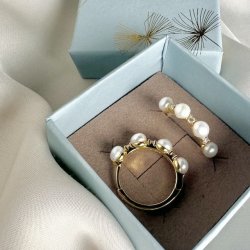 HOOPS DARLING BUBBELS 18mm forgyldt slv