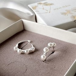 HOOPS DARLING BUBBELS 18mm sterling slv