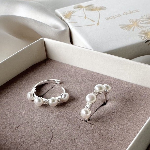 HOOPS DARLING BUBBELS 18mm sterling slv