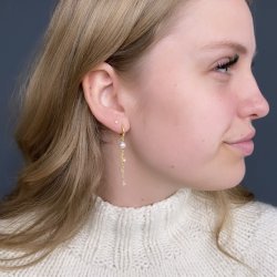 Hoops PRETTY pearl forgyldt slv