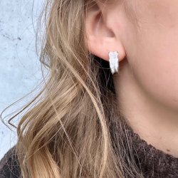 Hoops New Fanny 18 mm sterling s�lv