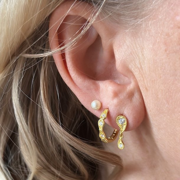 restikker BIG VIMS Forgyldt Slv