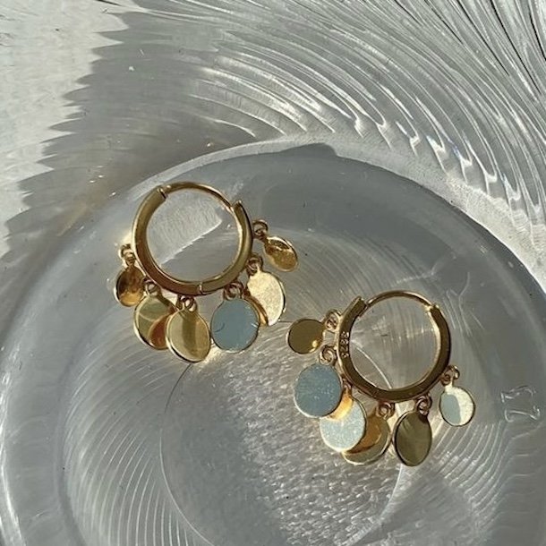 Leaf hoops forgyldt