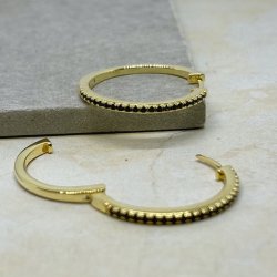 Claire hoops 25 mm forgyldt