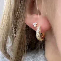 Hoop DARLING EMMA  Forgyldt Slv