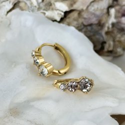 Hoops GLOW MAYA 15 mm vandfast 18kt. forgyldt