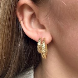 Hoops CAPPA 20 mm Forgyldt slv