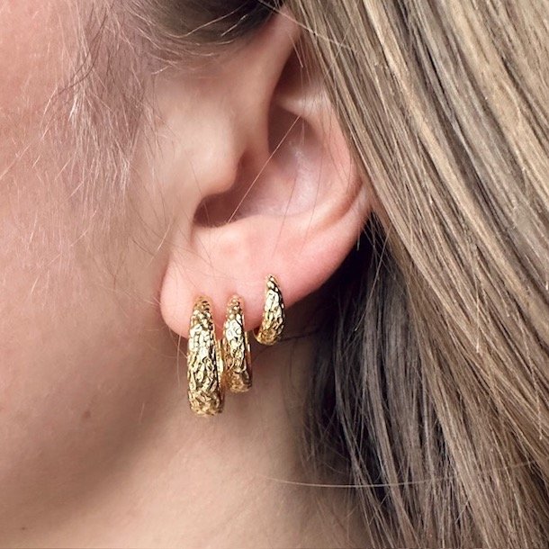 Hoops CAPPA 20 mm Forgyldt slv