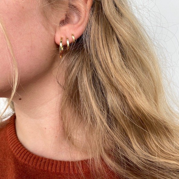 Hoops plain 20 mm forgyldt