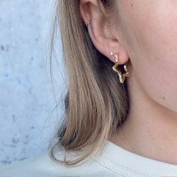 Hoops STELLA 25 mm Forgyldt slv