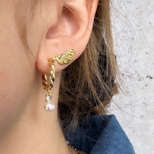 Hoops CURLY SKY 20 mm Forgyldt Slv