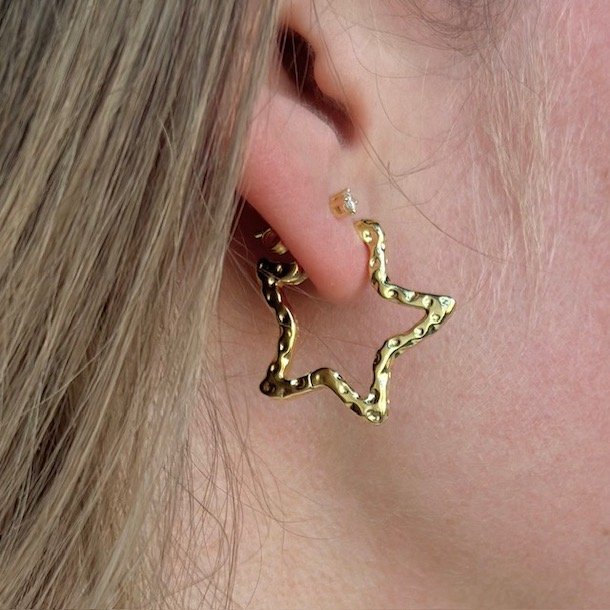 Hoops STELLA 25 mm Forgyldt slv