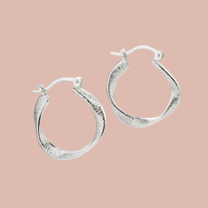 Hoops TWISTED 20 mm Sterling slv