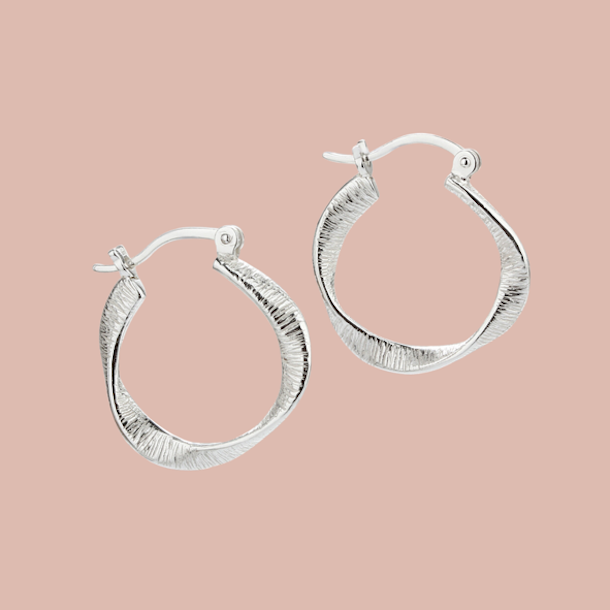 Hoops TWISTED 20 mm Sterling slv