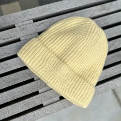 Beanie med fleece for uld miks