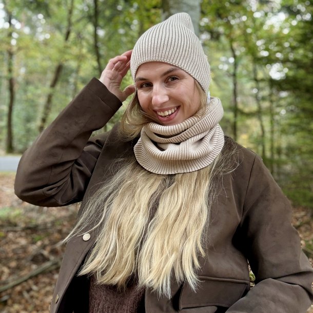 Hue &amp; haledisse st strik - uld miks