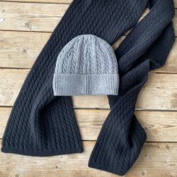 herre hue kabel strik med for - 70% viskose