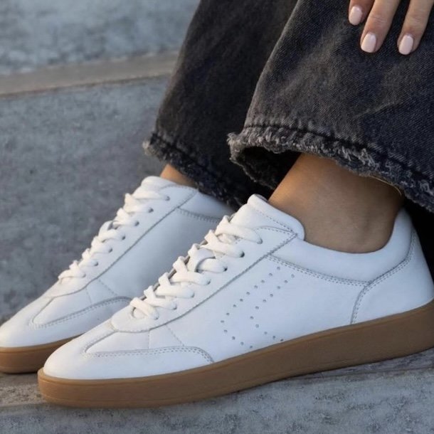 Sneakers POWERFULL hvid skind str 37-41