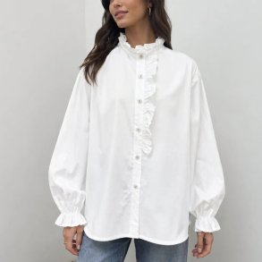 Skjorte med fl�se kant, Marie - onesize 
