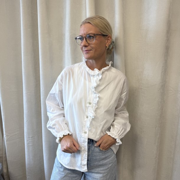 Skjorte med fl�se kant, Marie - onesize 