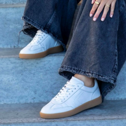 Sneakers POWERFULL hvid skind str 37-41